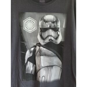 Star Wars Stormtrooper Shirt Mens XL Gray First Order Graphic Tee Lucasfilm
